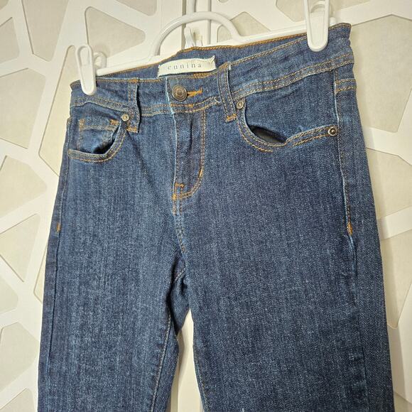 Eunina Dark Wash Maxwell Low Rise Super Skinny Jeans Womens 3 Y2K Preppy Skater - Picture 2 of 5